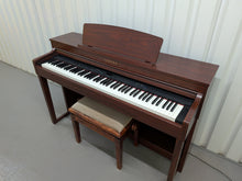 Load image into Gallery viewer, Yamaha Clavinova CLP-440 Digital Piano and stool in mahogany stock no 25552
