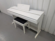 Load image into Gallery viewer, Yamaha Arius YDP-143 Digital Piano and stool in satin white finish stock #25568
