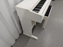 Load image into Gallery viewer, Yamaha Arius YDP-143 Digital Piano and stool in satin white finish stock #25568
