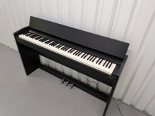 Load image into Gallery viewer, Roland F130R Digital Piano in black with matching colour stool stock # 25570
