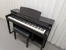 Load image into Gallery viewer, Yamaha Clavinova CLP-470 in dark rosewood with wooden keys action + stool #25575
