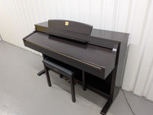 Load image into Gallery viewer, Yamaha Clavinova CLP-340 Digital Piano and stool in rosewood stock # 25577
