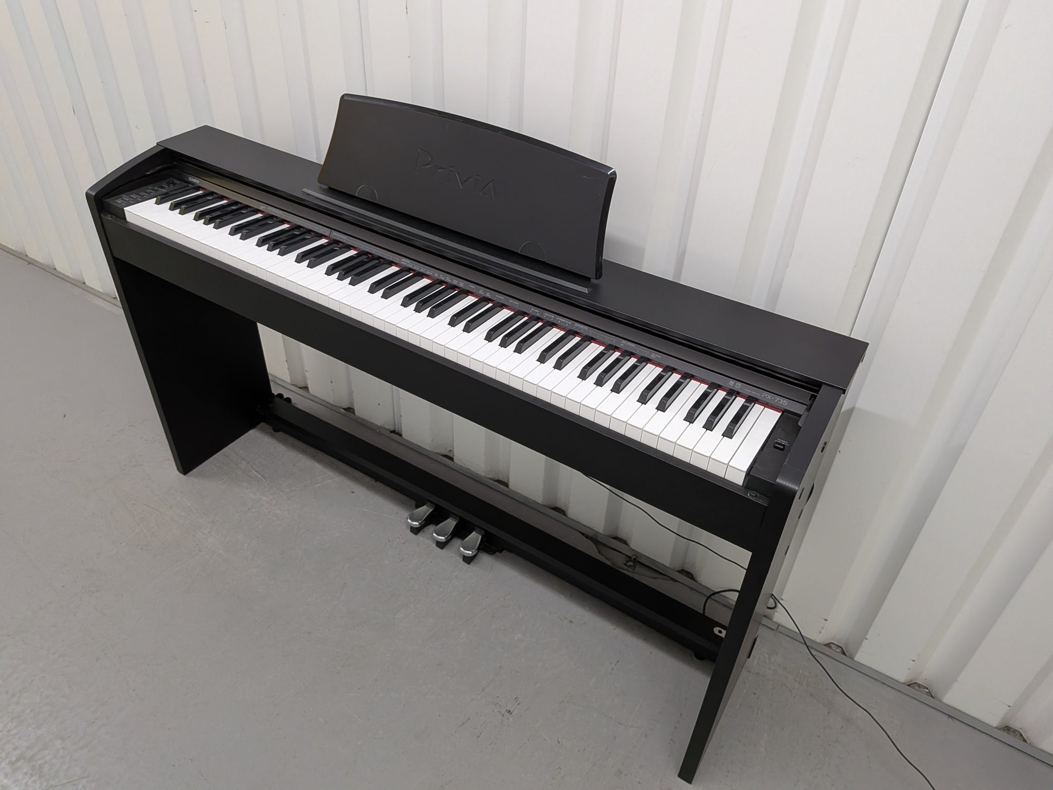 Casio Privia PX-735 Compact slimline Digital Piano in satin black