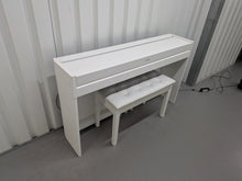 Load image into Gallery viewer, Yamaha Arius YDP-S52 satin white Digital Piano Slimline space saver stock number 25584
