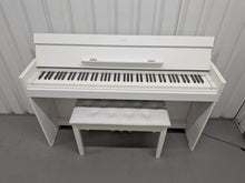 Load image into Gallery viewer, Yamaha Arius YDP-S52 satin white Digital Piano Slimline space saver stock number 25584
