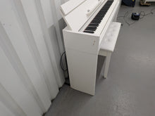Load image into Gallery viewer, Yamaha Arius YDP-S52 satin white Digital Piano Slimline space saver stock number 25584

