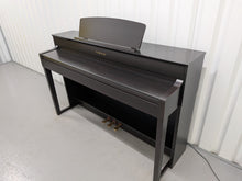 Load image into Gallery viewer, Yamaha Clavinova CLP-575 digital piano and stool in dark rosewood finish stock #26002
