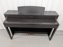 Load image into Gallery viewer, Yamaha Clavinova CLP-575 digital piano and stool in dark rosewood finish stock #26002
