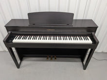 Load image into Gallery viewer, Yamaha Clavinova CLP-575 digital piano and stool in dark rosewood finish stock #26002
