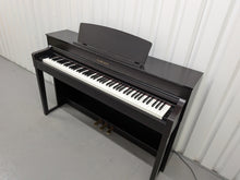 Load image into Gallery viewer, Yamaha Clavinova CLP-575 digital piano and stool in dark rosewood finish stock #26002

