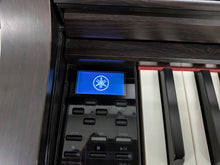Load image into Gallery viewer, Yamaha Clavinova CLP-575 digital piano and stool in dark rosewood finish stock #26002
