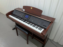 Load image into Gallery viewer, Yamaha Clavinova CVP-303 Digital Piano arranger + stool in mahogany stock #26004
