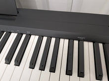 Load image into Gallery viewer, Yamaha P145 Digital Piano and full wooden stand, Black  stock #26003
