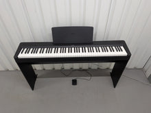 Load image into Gallery viewer, Yamaha P145 Digital Piano and full wooden stand, Black  stock #26003
