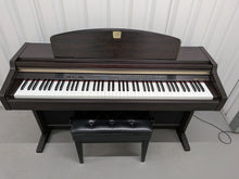 Load image into Gallery viewer, Yamaha Clavinova CLP-950 digital piano and stool in dark rosewood stock #26021
