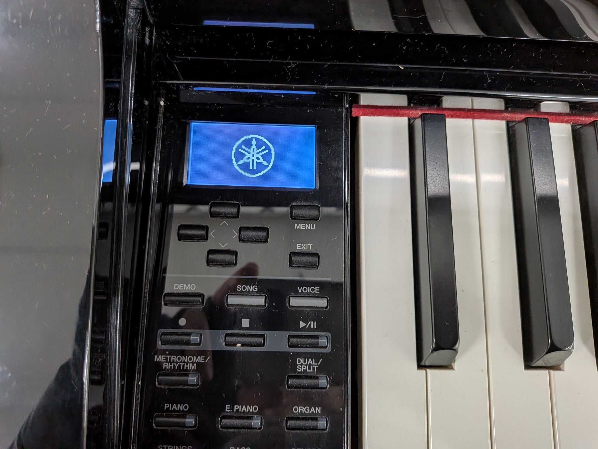 Yamaha Clavinova CLP-545PE in Polished Ebony glossy black. stock 
