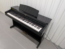 Load image into Gallery viewer, Roland HP-3e Digital Piano and stool in glossy black polished ebony Stock #26045
