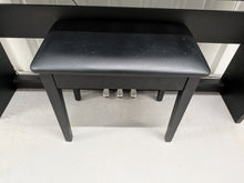 Load image into Gallery viewer, Roland F140R Digital Piano in satin black slim line space saver stock # 26052
