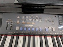 Load image into Gallery viewer, Yamaha Clavinova CVP-109PE Digital Piano and stool in glossy polished black stock #26049
