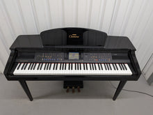 Load image into Gallery viewer, Yamaha Clavinova CVP-109PE Digital Piano and stool in glossy polished black stock #26049
