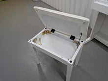 Load image into Gallery viewer, Yamaha Arius YDP-145 digital piano and stool in satin white finish stock nr 26062
