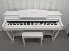Load image into Gallery viewer, Yamaha Clavinova CSP-170 Digital Smart Piano satin white + stool stock # 26058
