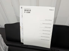 Load image into Gallery viewer, Roland RP401R digital piano and stool in satin black finish stock number 26082
