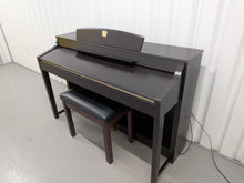 Load image into Gallery viewer, YAMAHA CLAVINOVA CLP-370 DIGITAL PIANO + STOOL IN dark rosewood stock nr 26083
