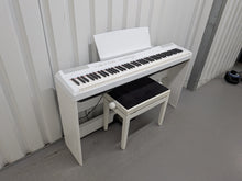 Load image into Gallery viewer, Yamaha P-115 digital portable piano with full stand and 3 pedals white stock #26086
