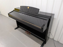 Load image into Gallery viewer, Yamaha Clavinova CLP-230PE piano +stool polished ebony glossy black stock # 26089
