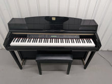 Load image into Gallery viewer, Yamaha Clavinova CLP-280 in Polished glossy black + matching stool stock # 26097
