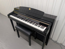 Load image into Gallery viewer, Yamaha Clavinova CLP-280 in Polished glossy black + matching stool stock # 26097
