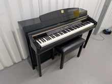 Load image into Gallery viewer, Yamaha Clavinova CLP-280 in Polished glossy black + matching stool stock # 26097
