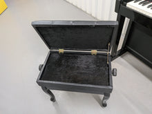 Load image into Gallery viewer, Roland HP508 digital piano and stool in polished glossy black stock number 26096
