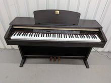 Load image into Gallery viewer, Yamaha Clavinova CLP-120 Digital Piano and stool in dark rosewood stock #26113
