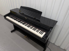 Load image into Gallery viewer, Roland HP-3e Digital Piano in glossy black polished ebony Stock #26115
