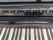Load image into Gallery viewer, Roland HP-3e Digital Piano in glossy black polished ebony Stock #26115
