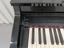 Load image into Gallery viewer, Roland HP-3e Digital Piano in glossy black polished ebony Stock #26115
