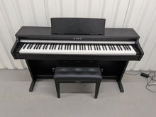Load image into Gallery viewer, Kawai KDP110 digital piano and stool in satin black stock #26116

