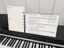 Load image into Gallery viewer, Kawai KDP110 digital piano and stool in satin black stock #26116
