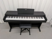 Load image into Gallery viewer, Yamaha Arius YDP-143 Digital Piano and stool in satin black finish stock #26110
