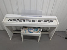 Load image into Gallery viewer, Casio Privia PX-770 Slim Digital Piano and stool satin white stock number 26121
