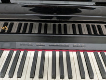 Load image into Gallery viewer, Roland HP506 Digital Piano glossy black wooden action keys + stool Stock nr 26124

