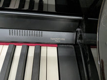 Load image into Gallery viewer, Roland HP506 Digital Piano glossy black wooden action keys + stool Stock nr 26124
