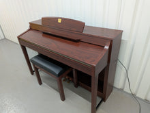 Load image into Gallery viewer, YAMAHA CLAVINOVA CLP-370M DIGITAL PIANO + STOOL IN MAHOGANY stock nr 26125
