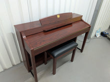 Load image into Gallery viewer, YAMAHA CLAVINOVA CLP-370M DIGITAL PIANO + STOOL IN MAHOGANY stock nr 26125
