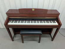 Load image into Gallery viewer, YAMAHA CLAVINOVA CLP-370M DIGITAL PIANO + STOOL IN MAHOGANY stock nr 26125
