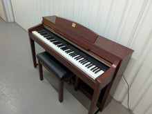 Load image into Gallery viewer, YAMAHA CLAVINOVA CLP-370M DIGITAL PIANO + STOOL IN MAHOGANY stock nr 26125
