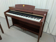 Load image into Gallery viewer, YAMAHA CLAVINOVA CLP-370M DIGITAL PIANO + STOOL IN MAHOGANY stock nr 26125
