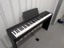 Load image into Gallery viewer, Yamaha P145 Digital Piano and full wooden stand, Black  stock #26129
